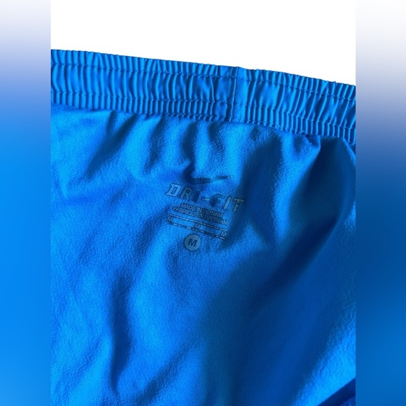 Nike Dri-Fit Shorts, Blue and White, Size M - Picture 3 of 3